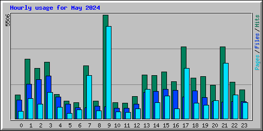 Hourly usage for May 2024